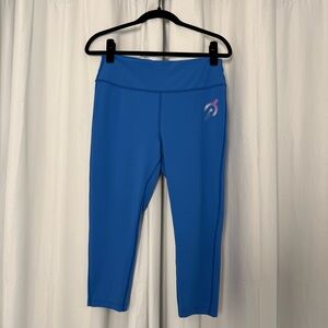 Peloton Blue High Rise Cropped Leggings XL